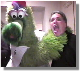 The Phillie Phanatic arrives
